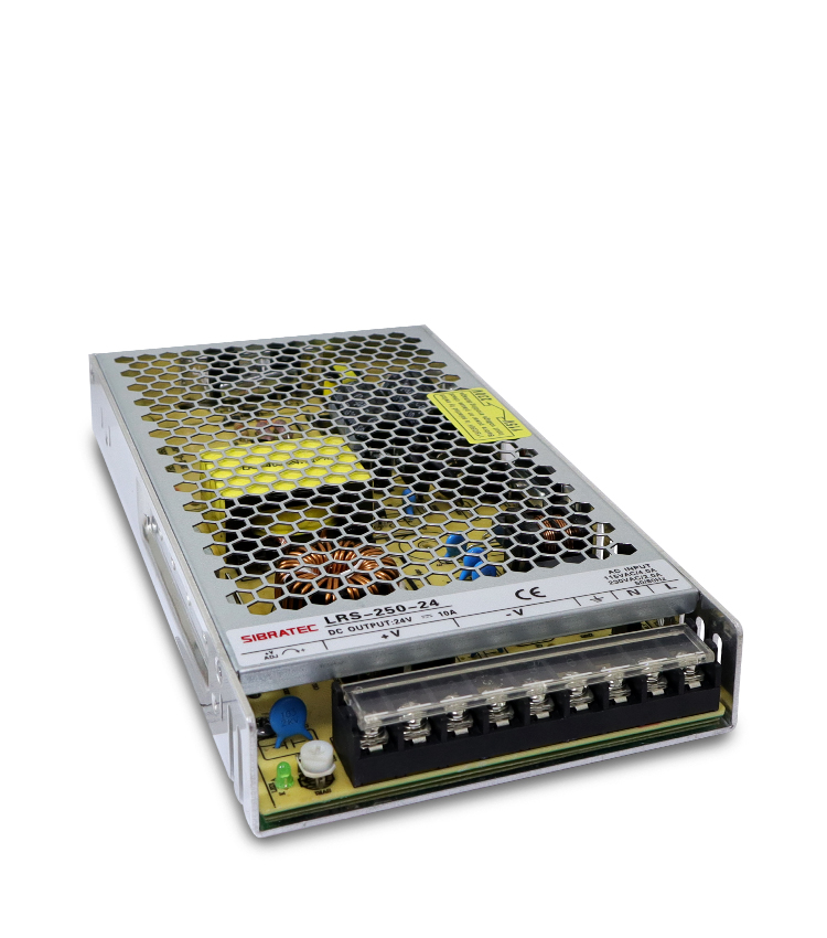 Fonte Chaveada Entrada 110/220Vca - Saída: 24Vcc de 250W 10A (Padrão Americano) - LRS-250-24V