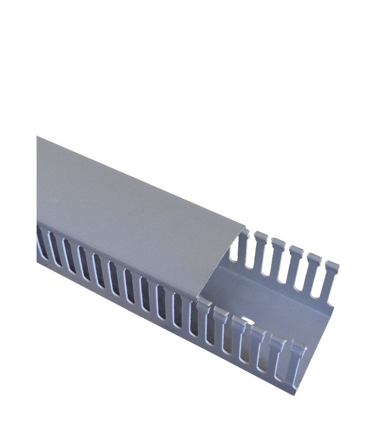 Canaleta Cinza Total Aberta 100 x 80 x 2000mm (L x A x C) - (4813)  - Cx com 18 Peças