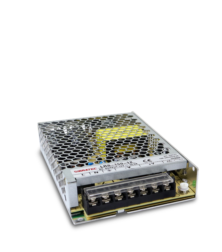 Fonte Chaveada Entrada 110/220Vca - Saída: 12Vcc de 150W 12,5A (Padrão Americano) - LRS-150-12V
