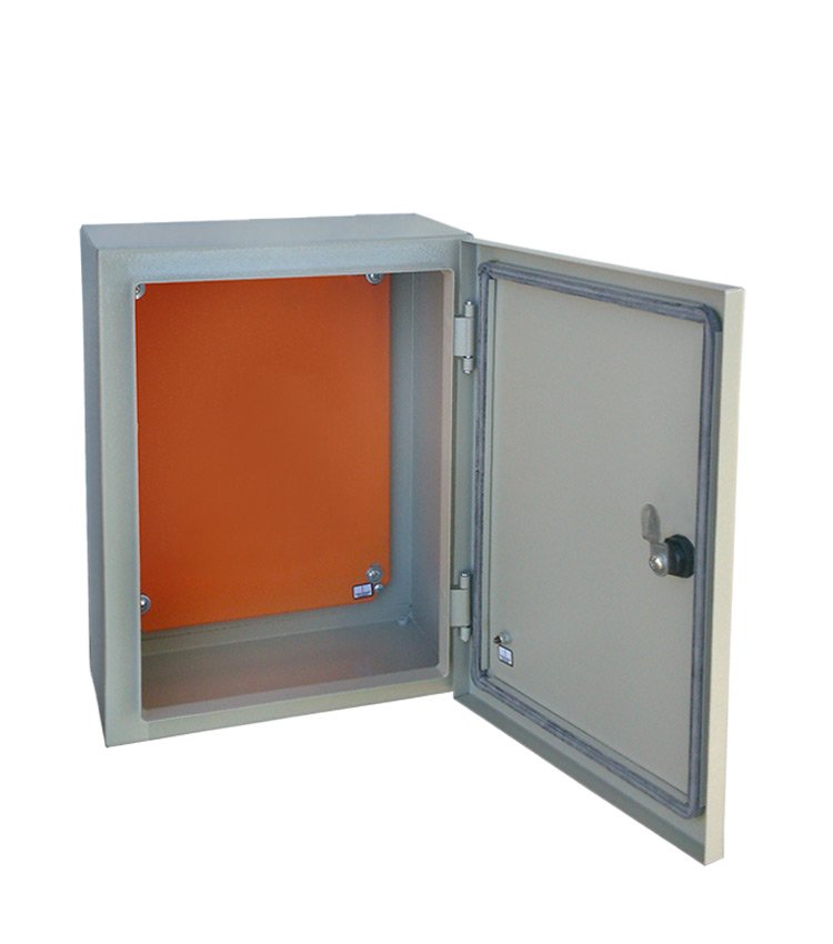 Quadro de Comando Metálico 400x300x200mm de Sobrepor com Placa de Montagem