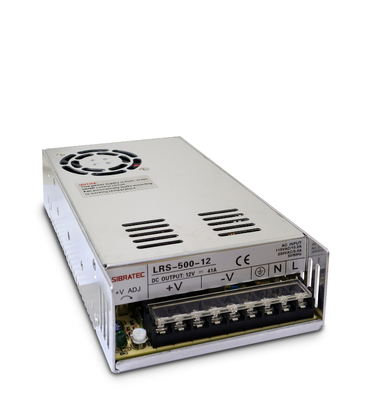 Fonte Chaveada Entrada 110/220Vca - Saída: 12Vcc de 500W 41A (Padrão Americano) - LRS-500-12V