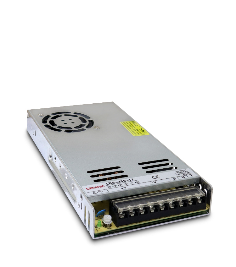 Fonte Chaveada Entrada 110/220Vca - Saída: 12Vcc de 350W 29A (Padrão Americano) - LRS-350-12V
