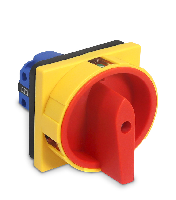Chave Rotativa LW28GS-20A   Liga/Desliga Tetrapolar  20A  - Para Porta de Painel Com Disposição para Cadeado